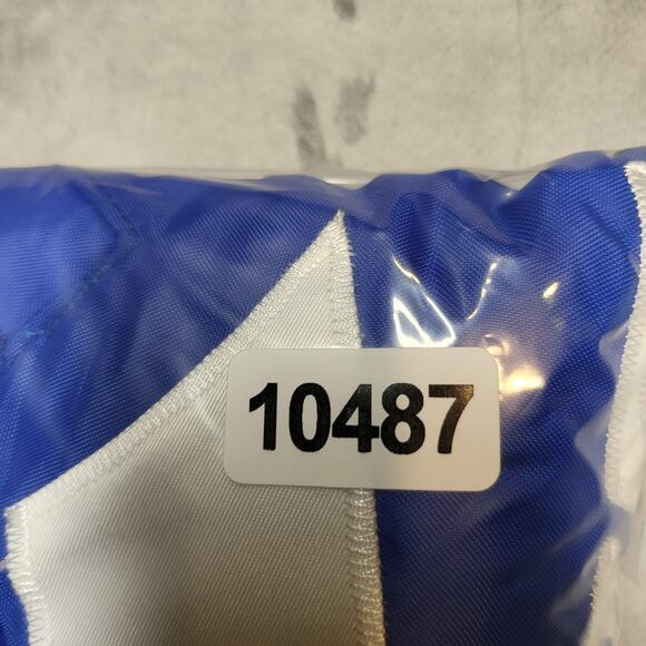 Vintage Lancers Jacket Mens Large Blue White NCAA Basketball Pullover 90s - Picture 10 of 10